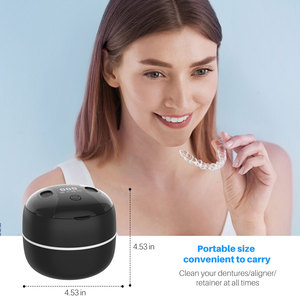 Ultrasonic Cleaner 200ml 40KHz With UV <b>Light</b> For Jewelry Dental Appliances Household Portable Cleaning Device - Product Image 5