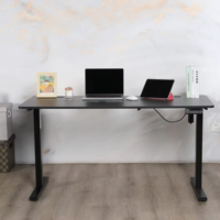 Bureau électrique commercial réglable en hauteur pour le gaming et l'e-sport, table de jeu PC moderne avec cadre métallique durable en fer, DIY