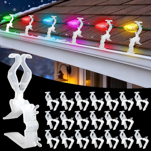 Plastic Weatherproof Holiday String Lights Clips Christmas Light Clips <strong>Gutter</strong> Clips Hanging <strong>Hooks</strong> for C7 C9 C3 Mini String Light - Product Image 1
