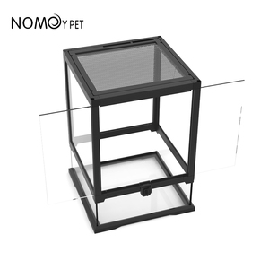 กล่องใส่อาหารสำหรับสัตว์เลื้อยคลาน,แก้ว Terrarium แบบถอดออกได้สำหรับจิ้งจกงูชุบเกล็ดมังกร - Product Image 4