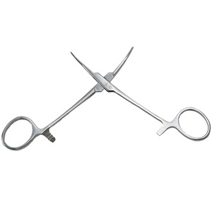Pinces hémostatiques Guanlan en acier inoxydable, porte-aiguilles droits et courbés, instrument chirurgical vétérinaire - Product Image 1