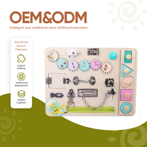 <span class=keywords><strong>Tavola</strong></span> delle Attività <span class=keywords><strong>Montessori</strong></span> in Legno, Gioco Educativo Essenziale e Sensoriale per lo Sviluppo dell'Intelligenza dei Bambini - Product Image 1