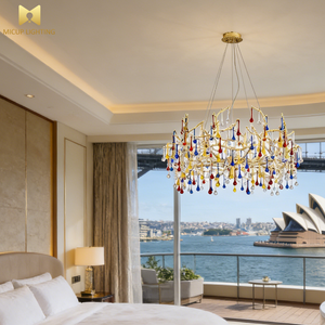 Lampadario Americano Creativo in Rame Massiccio con Nappine, Decorazione Artistica LED, Lampadario Post-Moderno di Lusso per Soggiorno e Sala da Pranzo - Product Image 2