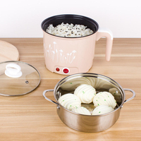 Mini cuiseur à vapeur pour aliments dim sum, multifonction pour étudiant, mini cuiseur à riz électrique/cuiseur à nouilles électrique coréen
