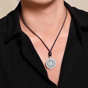 <b>Copper</b> Gold Plated Necklace With <b>Chain</b> Rotating Zircon Pendant-Light Luxury Ethnic Lovers Versatile Easy Style B735 Rotating Com - Product Image 3