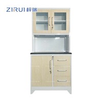 Armoire de cuisine moderne en acier inoxydable, meuble de rangement multifonctionnel, casiers, mobilier de maison