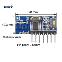 Module récepteur RF QIACHIP 433 MHz avec code d'apprentissage, décodeur 433 MHz sans fil, sortie 4 canaux pour télécommandes, encodage 1527
