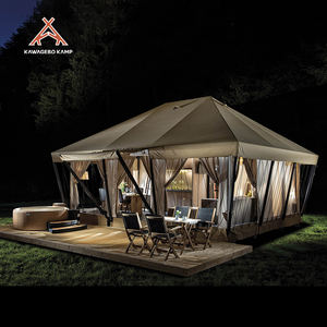 เต็นท์รีสอร์ทหรูหรา Kawagebo Kamp (KK) ขนาด 20' x 26' รุ่น PVDF สำหรับแกลมปิ้ง ซาฟารี พร้อมห้องน้ำในตัว - Product Image 4