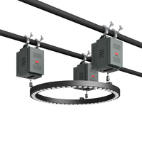 Anillo de Luz Cinético LED RGBW con Tres Motores + Un Haz de Luz DMX512 para Bares, Discotecas, DJ, Conciertos y Espectáculos