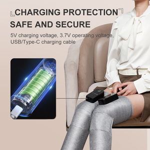 Air Compression Calf and <strong>Leg</strong> <strong>Massager</strong> with Heating Function and Timing Control Wireless Portable Body <strong>Massager</strong> - Product Image 5