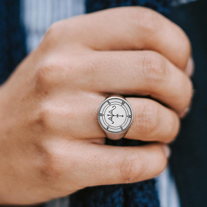 Anillos de Acero Inoxidable con el Sello de Focalor, el Gran Duque, el 41º Sello de Salomón, los 72 Demonios, el Talismán <span class=keywords><strong>Ars</strong></span> <span class=keywords><strong>Goetia</strong></span>, Mammon el Pequeño - Product Image 2