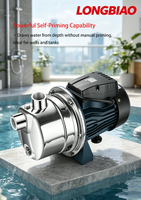 Pompe à jet auto-amorçante série JET 25DN SS 380V, plus de 1KW, surpresseur automatique pour l'alimentation en eau résidentielle multi-étages