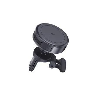 Electronics Products 2024 Magnet Wireless Charger Car Mobile Phone Holder Car Mount Air Vent Phone Holder