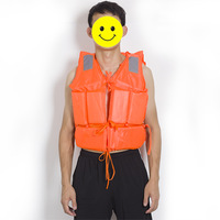 Veste de bain adulte auto-gonflante orange de haute qualité gilet de sauvetage gonflable avec couverture