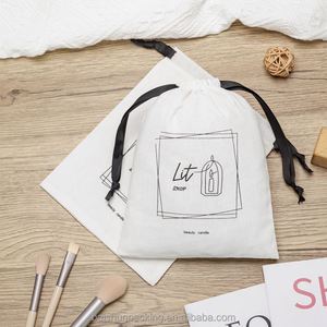 Drawstring Cotton Fabric <b>Dust</b> <b>Bag</b> with Printed Design for Handbags and Bikini Storage - Product Image 5