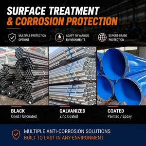Tubo de Acero al Carbono API 5L Gr.B SAE 1020 con Recubrimiento FBE de 168.3 mm y 6 mm Sch10 DIN 1626 con Buena Maquinabilidad - Product Image 3