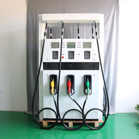 Distributeur de carburant en acier Yuanheng YHJX03, 2 pompes de distribution à tuyau (pompe à palettes Bennett), compteur Tatsuno, 5-50 LPM, personnalisable, haute vitesse