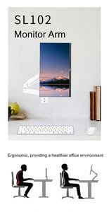 Support d'écran universel de 13 à 32 pouces, bras de moniteur télescopique rotatif mural pour supports et chariots d'ordinateurs et de téléviseurs - Product Image 6