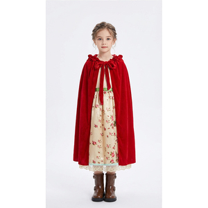 Disfraz de Halloween para Adultos, Vestido Largo de Princesa Caperucita Roja, Túnica para Actuaciones, Ropa Tradicional Étnica para Mujer - Product Image 1