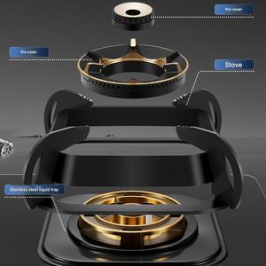 Potente Cocina de <span class=keywords><strong>Gas</strong></span> Integrada, Estufa de <span class=keywords><strong>Gas</strong></span> LPG con Superficie de Acero Inoxidable, Estufa de <span class=keywords><strong>Gas</strong></span> de 2 Quemadores para Utensilios de Cocina Domésticos - Product Image 4