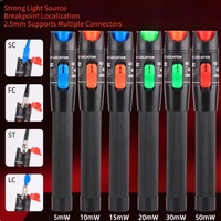 Stylo de localisation de défaut visuel 650nm lumière rouge 10mW 10KM 50MW 50KM stylo de test laser à fibre VFL pour réseaux FTTH et IP