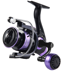 Moulinet de pêche spinning en métal HAUT TON, modèle PW, haute vitesse, rapport de transmission 5.2:1, 6 roulements, pour droitier, utilisation en mer et sur plage - Product Image 1
