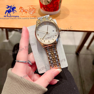 Montre de luxe rétro japonaise Longnes avec logo personnalisé, en acier inoxydable, calendrier, montre-bracelet à quartz étanche, montre de couple Ronda - Product Image 2