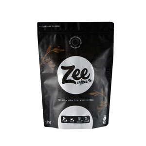 Customised doypack ziplock bag matte black packaging plastic bag with window
