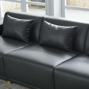 Ticari ofis kanepesi toplantı ve müzakere deri resepsiyon alanı için mobilya set - Product Image 6