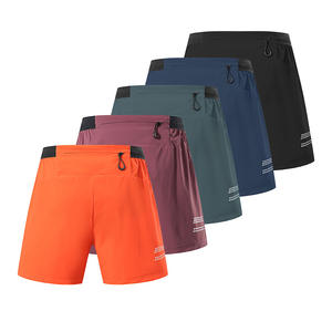 HEALY 2 en 1 Pantalones cortos para correr Hombres Cintura elástica Entrenamiento Atlético Gimnasio Deportes al aire libre Pantalones cortos con bolsillos - Product Image 4