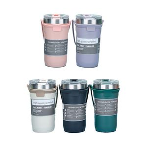 2026 Custom Logo Stainless Steel Vacuum <b>Insulated</b> Tumbler Portable Travel Coffee <b>Mug</b> with Silicone Strap Eco-friendly Cup - Product Image 2