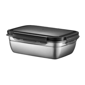 Food <b>Storage</b> <b>Containers</b> 304 Stainless Steel With Lid And Handle Large Capacity Single Layer For Kitchen Use - Product Image 4