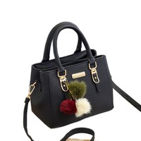 Star Vintage Damenhandtasche Wasserdichte Große Kapazität PU-Leder+Polyester Reißverschluss Schulter-Umhängetasche
