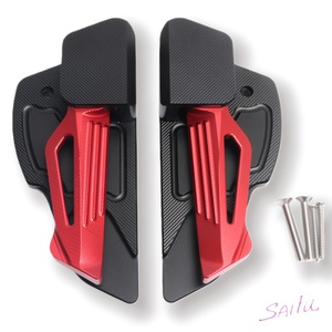 Pedane Posteriori Antiscivolo in Alluminio CNC 3D per Passeggero <span class=keywords><strong>Vespa</strong></span> Primavera Sprint 150 GTS 300 <span class=keywords><strong>GTV</strong></span> <span class=keywords><strong>250</strong></span> - Product Image 2