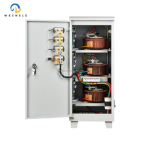 Weisen Stabilisateur de tension triphasé TNS-15KVA Régulateur de courant alternatif entièrement automatique pour usage domestique Régulateur de tension SVC en cuivre