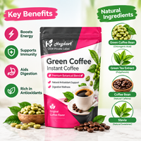 Poudre de café vert 150g Végétalien pour le soutien digestif, la combustion des graisses et le métabolisme pour adultes OEM ODM HALAL