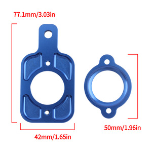 Soporte de montaje para posicionador Zuqing, dispositivo de fijación para motocicleta Sur Ron Dragon Light Bee, aleación de aluminio azul plateado - Product Image 2