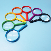 Cheap Children Magnifier Toys 60mm 5X Magnifying Glass Hand Held Magnifier for Promotion