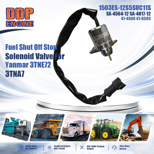 Válvula solenoide de corte de combustible 1503ES-12S5SUC11S SA-4564-12 SA-4817-12 41-4306 41-6383 para Yanmar 3TNE72 3TNA7 - Product Image 2