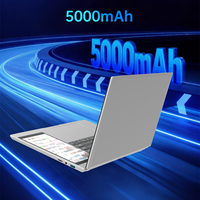 Nuovo Laptop Intel N95 4-Core con Doppio Schermo 15.6"+7" Display IPS, 16GB RAM, 256GB SSD, Tastiera Inglese, Windows 11 Business Series OEM