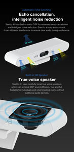 Barre vidéo IA 4K tout-en-un pour réunions hybrides avec cadrage automatique, suivi vocal et micro intégré 94 °   USB grand angle Plug & Play - Product Image 5