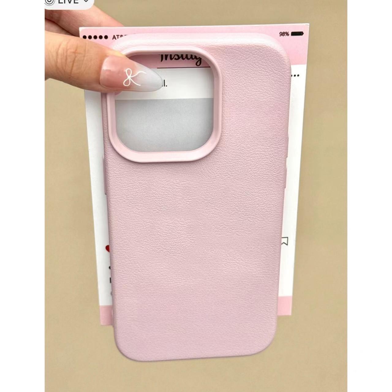 Solid Pink Lychee Texture