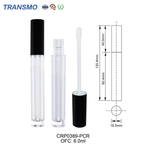 cosmetic packaging bottle Custom PETG 4ml Lip <b>Gloss</b> Tube <b>Clear</b> Empty Container Lipgloss Tube Screw Cap Screen Printed OEM - Product Image 2