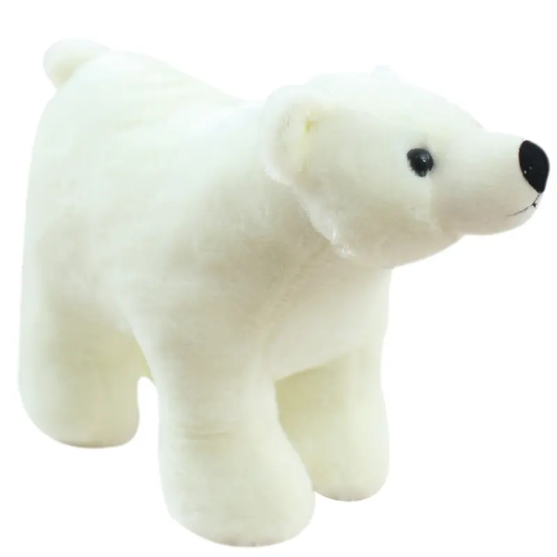 Venta al por mayor lindo muñeco de trapo muñeco para niños juguetes de peluche de oso polar Oso Blanco juguetes de peluche