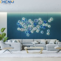 Applique murale carrée moderne en verre 2026 avec télécommande et taille moyenne pour projets intérieurs et décoration hôtelière