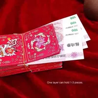 Boîte-cadeau d'anniversaire de vacances continue créative enveloppe rouge rebondissante surprise avec cérémonie sensorielle carton de 2mm d'épaisseur