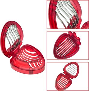 Coupe-<span class=keywords><strong>Fraise</strong></span> Manuel en Acier Inoxydable - Outil de Découpe pour Desserts, Gâteaux, Pâtisseries et Décoration de Pain Fait Maison - Product Image 5