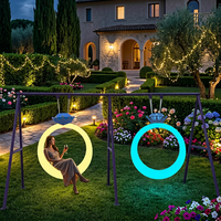 Décoration de jardin lumineuse à LED, multicolores, télécommandées, IP54, pour Halloween, Noël, Nouvel An, centres commerciaux, à intensité variable
