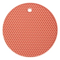 Vente en gros de tapis isolants thermiques, anti-brûlure, résistants aux hautes températures, sets de table ronds, antidérapants, en silicone, pour la cuisine