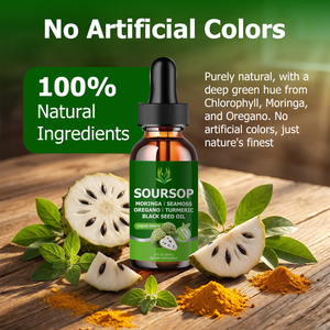 Factory Customization Natural Soursop & Moringa Turmeric Antioxidant Liquid Drops for Adults-60ml Dietary <b>Supplement</b> - Product Image 3